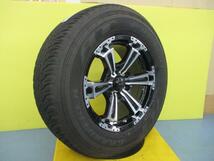 ハイラックス 夏タイヤ 4本 8分山 ダンロップ GRANDTREK AT25 265/65R17 112S + 新品 アルミ VENES SUV プラド サーフ GUN125 足利_画像2