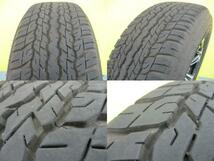 ハイラックス 夏タイヤ 4本 8分山 ダンロップ GRANDTREK AT25 265/65R17 112S + 新品 アルミ VENES SUV プラド サーフ GUN125 足利_画像5