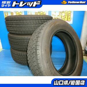 送料無料 中古 スタッドレス グッドイヤー アイスナビ SUV 225/65R17 102Q 4本 NX RAV4 ハリアー エクストレイル CX-5 CX-8