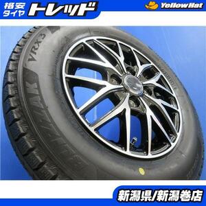 送料無料 4本 ブリヂストン VRX3 145/80R13 スタッドレス タイヤ ホイ-ル セット 国産 冬 21年製 4J +45 4H 100 タント ム-ヴ アルト N-BOX