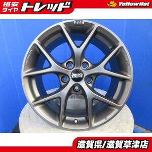 4本 BBS 17インチ 8J INSET30 5H PCD120 ハブ72.6 M14ボルト 対応 BMW 5シリーズ セダン F10 ツーリング F11 グレー アルミホイール