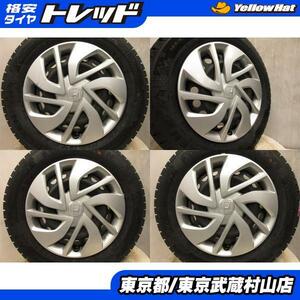 タイヤ新品 ホンダ 現行フリード 純正スチール 15*5.5J+49 114.3 5H + ネクセン WINGUARD ice2 185/65R15 武蔵村山 フリード+GB5GB6