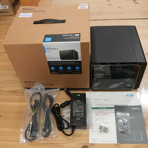 Synology NAS DS916+ メモリ8GBアップ済み 中古動作品 ワンオーナー 元箱一式