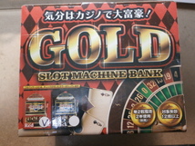 ##貯金箱## スロットマシーンバンク「GOLD」（色；RED）_画像5