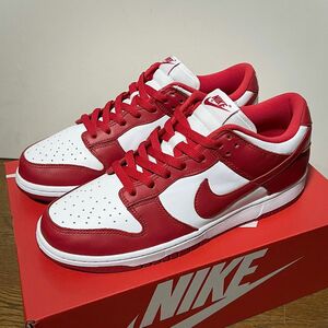 Nike Dunk Low White and University Red ナイキダンクロー レッド スニーカー パンダ 赤 白