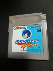 ロックマンワールド / ROCKMAN WORLD gb ゲームボーイ 動作確認済み ソフトのみ ケース付き