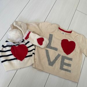 Gap ニットセーター Disney gap ニット帽&手袋18-24m ニットトップス6-12m