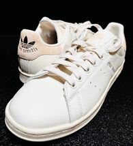 ☆送料込◆新品26.0cm◆adidas STAN SMITH アディダス スタンスミス コアホワイト/ブリスオレンジ/シルバー 本革レザー WMNS_画像1