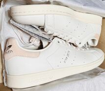 ☆送料込◆新品26.0cm◆adidas STAN SMITH アディダス スタンスミス コアホワイト/ブリスオレンジ/シルバー 本革レザー WMNS_画像5