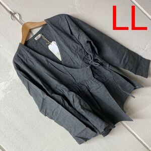 LL size cotton 100%kashu cool blouse regular price 6900 jpy 