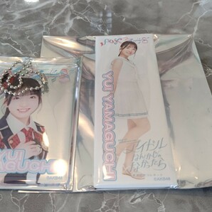 AKB48 SPECIALくじ 山口結愛 アクリルカードキーホルダー ロング缶バッジセットの画像1