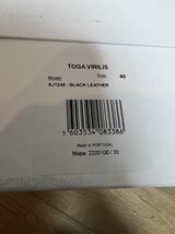 ラスト一点　新品　TOGA VIRILIS トーガ ヴィリリース　レザー バックル　サンダル　40 25cm ブラック_画像8