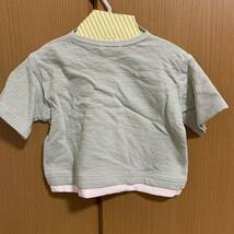 mimorand ミモランド　パン　半袖　Tシャツ　80 ミントグリーン_画像3