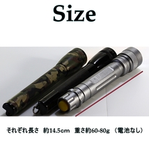 【MINI MAGLITE AA MAG INSTRUMENT-CALIFORNIA.USA】【3本セット】 SG-300 GENTOS　マグライト 懐中電灯 ジェントス 閃 LED 動作確認済_画像5