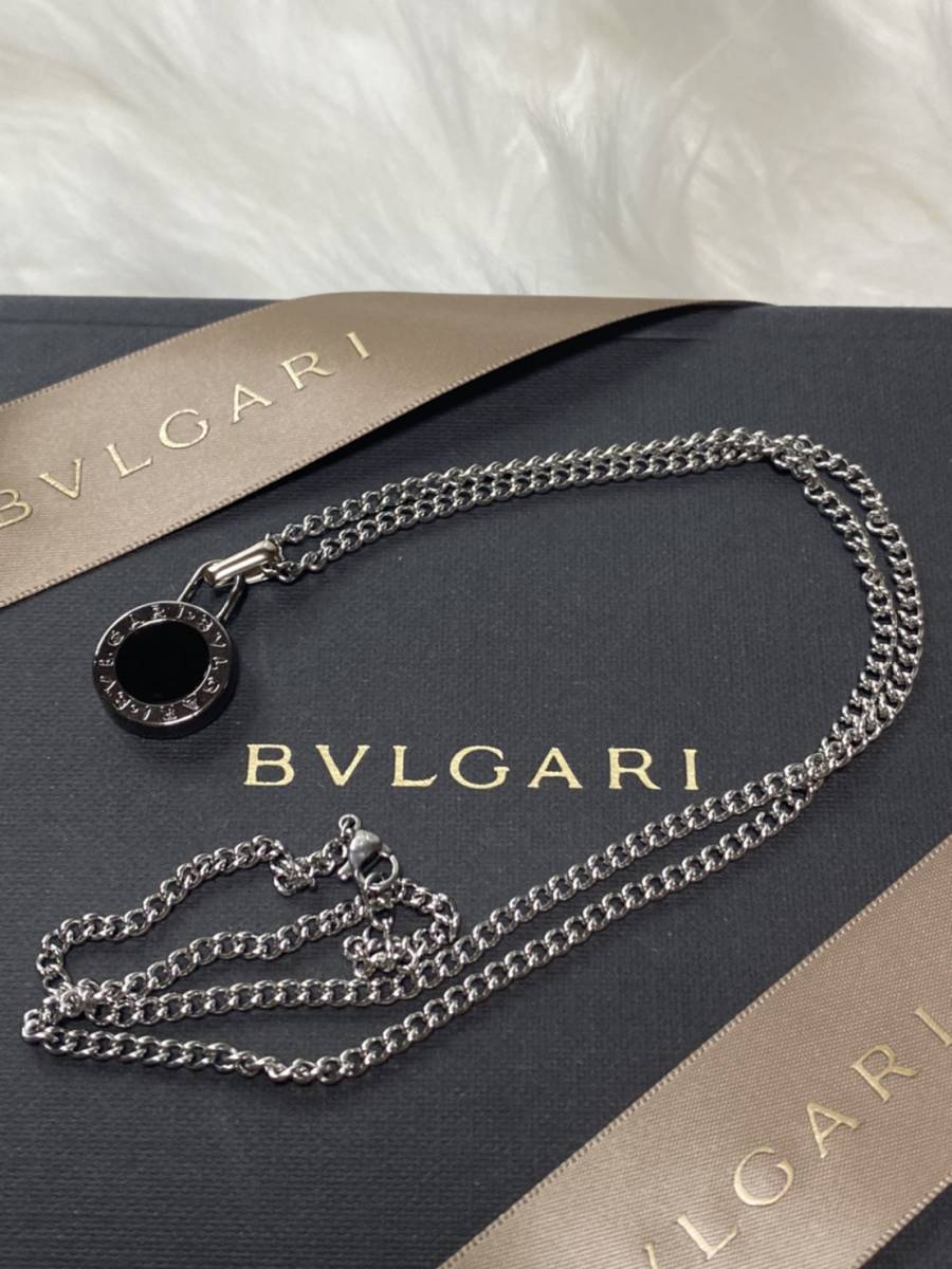 新品正規品】BVLGARI ペンダント チャーム +チェーン 革紐 ネックレス