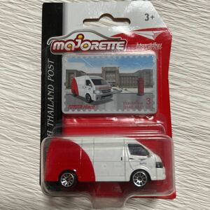 未使用 海外限定 majoRETTE タイ郵便局車 Thailand Post シリーズ TOYOTA Hiace トヨタ ハイエース コレクション マジョレット ミニカー