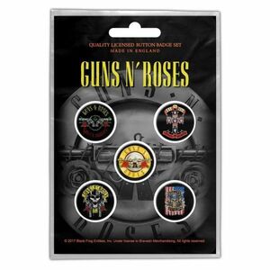 Guns N' Roses バッジ5個セット ガンズ・アンド・ローゼス Bullet