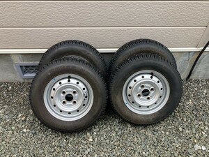 スパイク タイヤ 145R12 145/80R12 ハンコック 軽トラ 軽バン 箱 フルピン スズキ 純正ホイール 12インチ キャリィ エブリィ ハイゼット