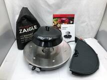 ZAIGLE GRILL ザイグル グリル NC-300 調理器具 黒 ブラック 赤外線ロースター 卓上 通電確認済 動作未確認 231018_画像1