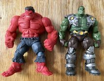 Hasbro MARVEL RED HULK ハズブロ マーベル レッド ハルク アメコミ 海外トイ ビンテージ フィギュア 2体セット_画像1