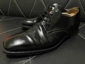 極美品 Loake ローク 506267 12 レザーシューズ ビジネスシューズ 革靴 本革プレーントゥ 外羽根式 グッドイヤーウェルト メンズ ブラック