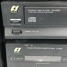 ◇ジャンク品◇SANSUI サンスイ コンポ4段 スピーカーペア付き T-E910 A-E710 CD-E910 D-E910 S-E710_画像4