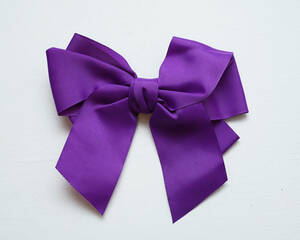  purple . bow baby girl ..... hairpin clip ribbon head band 