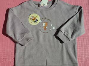 新品 100 ドキンちゃん 裏起毛 長袖トレーナー 紫 あったか素材 アンパンマン 子供服 女の子 保育園 幼稚園 冬物 防寒 95cm～ 送料195円～