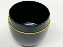 黒塗り お雛蒔絵棗 中棗 岸本圭司作？ 茶道具 共箱 ひな 桃の節句 漆器 茶道具 茶会 茶器 稽古 お雛様 お内裏様_画像8