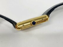 Cartier カルティエ マストタンクアメリカン 725 レディース腕時計 黒文字盤 ブラック×ゴールド 稼働品 手巻き アンティーク ヴィンテージ_画像7