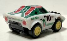 レア ラスト 1976 Lancia Stratos HF WRC Gr4 Alitalia ランチア ストラトス 世界ラリー選手権 アリタリア航空 プルバック ギミック 絶版 2_画像3