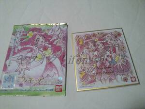 プリキュア バンダイ プリキュア 色紙ART3 No． 16 キュアグレース＆キュアスター＆キュアエール（箔押し） 金色箔押し