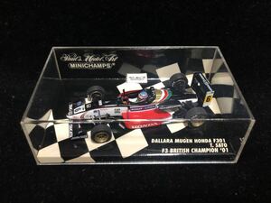 ミニチャンプス 1/43 DALLARA MUGEN HONDA F301 T.SATO F3 BRITISH CHAMPION'01 (400 010306)