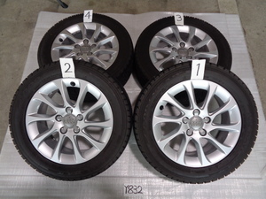 ◎アウディ純正アルミホイール・A3から外しました・205/55R16・冬タイヤ4本セット・6.5J×16H2・OFF＋46・PCD112・ハブ径57ｍｍ