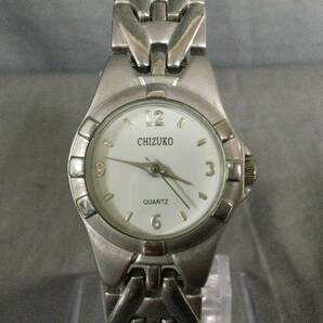 5510/20 GJ52607 CHIZUKO QUARTZ 3針 ホワイト×シルバーカラー レディース 腕時計 の画像1