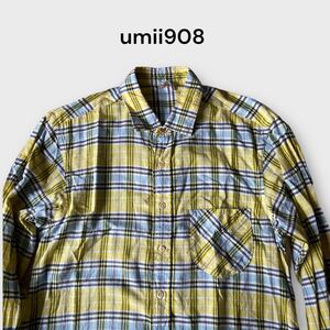 umii908 45rpm チェックシャツ 長袖シャツ