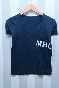 2-5641A/MHL Маргарет Хауэлл с коротким рукавом V-шейная футболка Margaret Howell Shipping 200 Yen