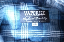 2-5778A/VAPORIZE 半袖インディゴチェックシャツ ヴェイパライズ 送料200円 _画像3