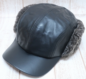 6-2930A/CROWN CAP ボアレザーキャップ カナダ製