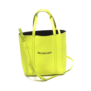 バレンシアガ BALENCIAGA エブリデイトート XXS イエロー/ブラック 2WAY ハンドバッグ ショルダーバッグ