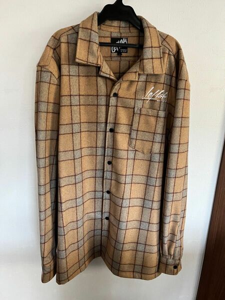 LEFLAH over check wool sharts jacket