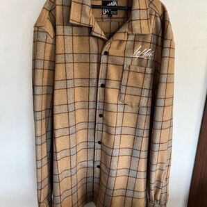 LEFLAH over check wool sharts jacket