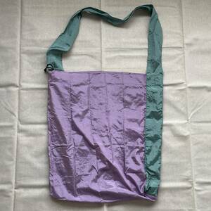 shasta car start light weight robust pala Shute cloth nylon pa Cub Lupo ketabru folding shoulder bag eko-bag green purple 