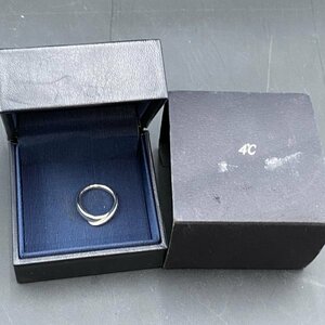 G1025 4℃ ヨンドシー シルバー リング 指輪 SILVER刻印あり　アクセサリー 約10号 レディース 総重量3.0g