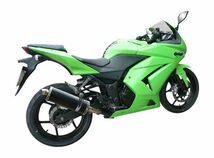 DELKEVIC スリップオンカーボンオーバルマフラー★KAWASAKI NINJA 250R 2011-2013 350mm KIT0948_画像3