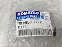 未使用 KOMATSU コマツ 純正 GLOW RELAY リレー YM119650-77911 G71SU MR8B-661 12V JIDECO 建設機械 (YW1033)_画像2