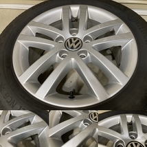 バリ溝 '21年製 VW ゴルフ6 純正 16インチ 6.5J +50 PCD112 5H Continental NorthContact NC6 205/55R16 4本セット (YV1192)_画像5