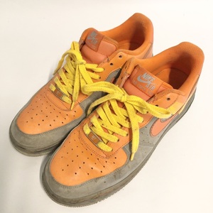 07年製 25周年記念 NIKE AIR FORCE LOW 07 ナイキ エアフォース チャールズバークレー AF1　グレー オレンジ 　27cm