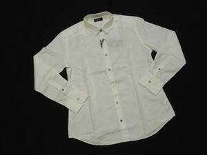 EPOCA UOMO エポカウォモ　高級長袖デザインシャツ　白　48　L \29,700 