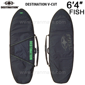 【新品・未使用】DESTINATION DAY BAG FISH V-CUT 6’4 ブラック ハードケース/デイバッグ/デスティネーション